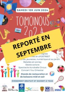 Lire la suite à propos de l’article Toimoinous reporté en septembre