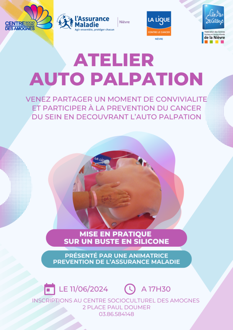 Lire la suite à propos de l’article Atelier gratuit autopalpation – 11 juin 2024